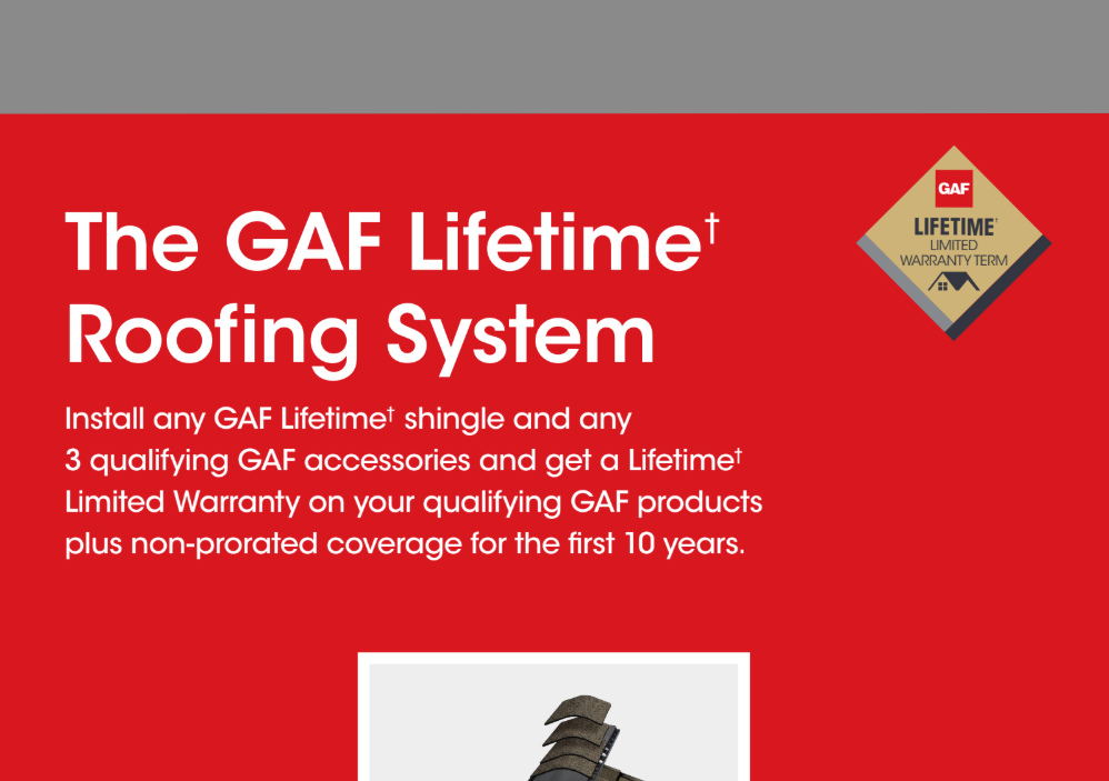 GAF Lifetime Roofing System