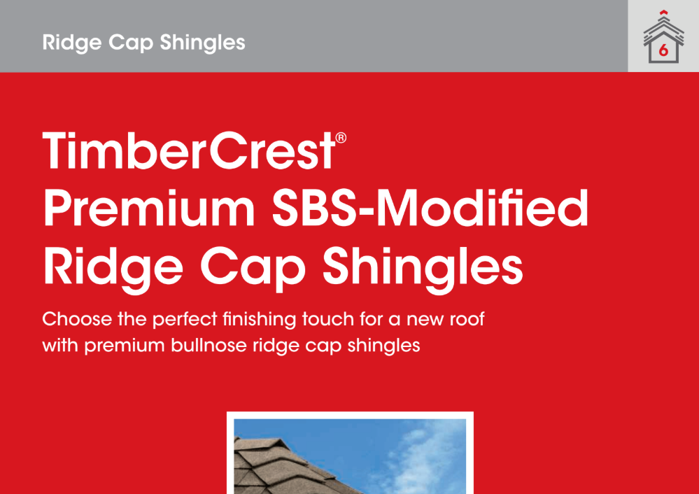 GAF TimberCrest - Premium SBS-Modified Ridge Cap Shingles