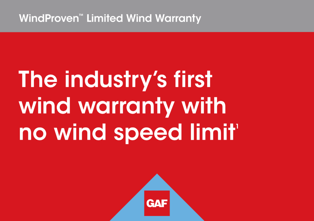 GAF WindProven Limited Wind Warranty
