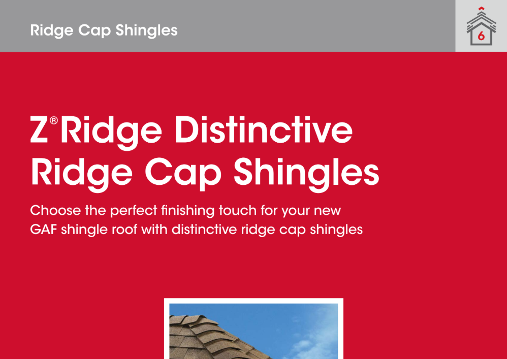 GAF Z Ridge - Distinctive Ridge Cap Shingles